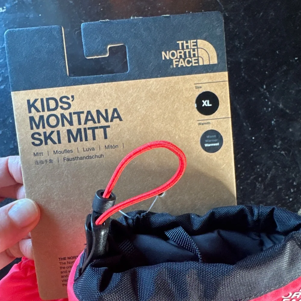 North Face Kids Montana Ski Mitt XL Radiant Poppy
